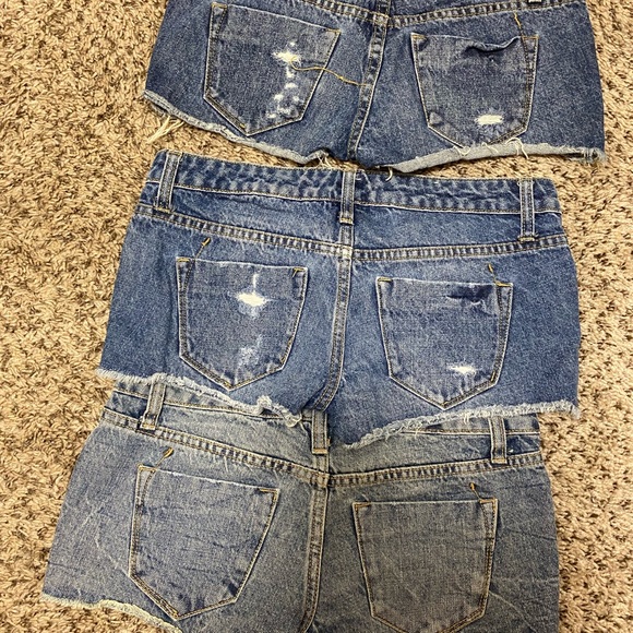 Set of 3 Mossimo denim shorts size 00/24 - Picture 2 of 3